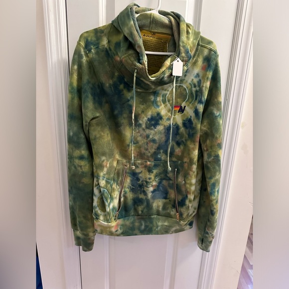 AVIATOR NATION NWT GREEN YELLOW TIE DYED NINJA - Picture 4 of 5
